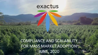 COMPL  PLIA  IANCE  E AND SCALABIL  ILITY  ITY  FOR MASS MARKET  ET ADOPTIO  TION  JU  JUNE,  E,