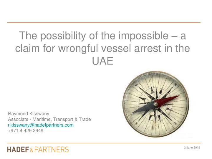 the possibility of the impossible a
