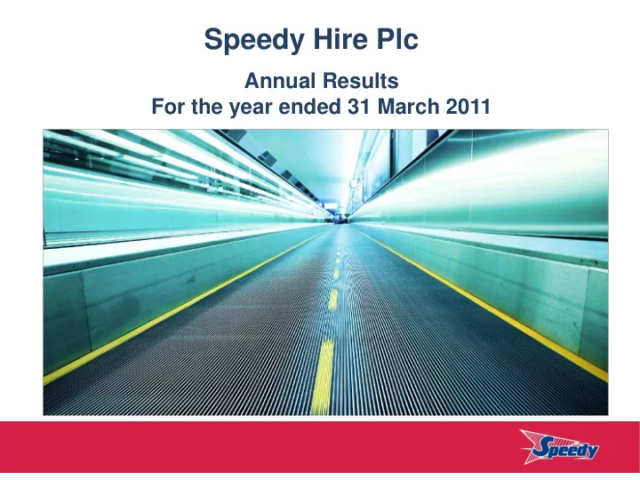 speedy hire plc