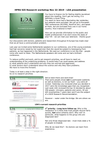 HPRU EZI Research workshop Nov 22 2019 - LDA presentation  You have to forgive me for feeling