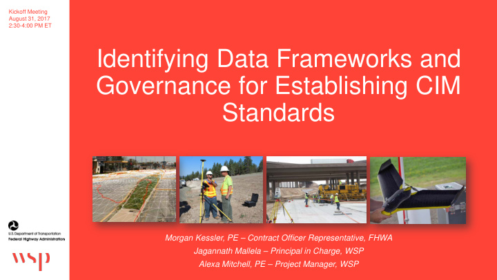 identifying data frameworks and governance for