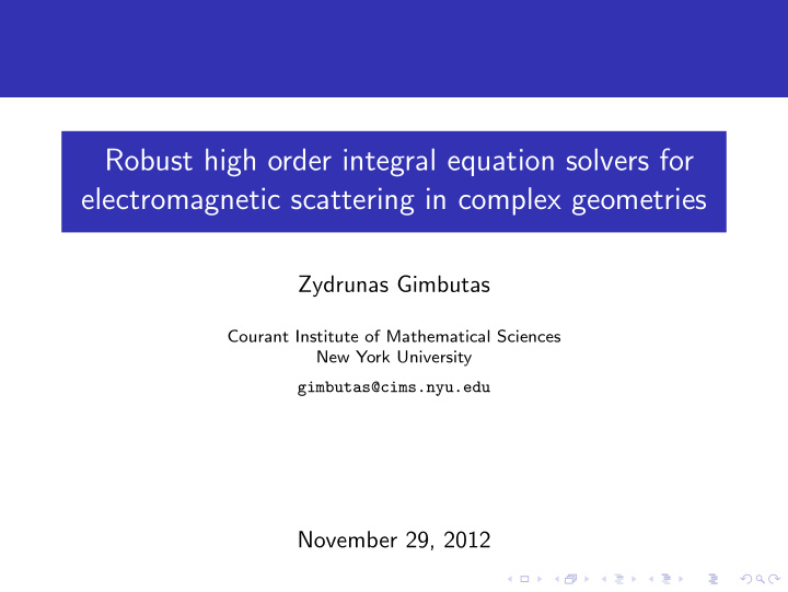 robust high order integral equation solvers for
