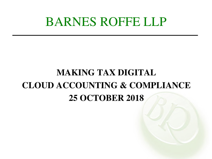 barnes roffe llp