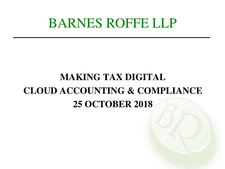barnes roffe llp