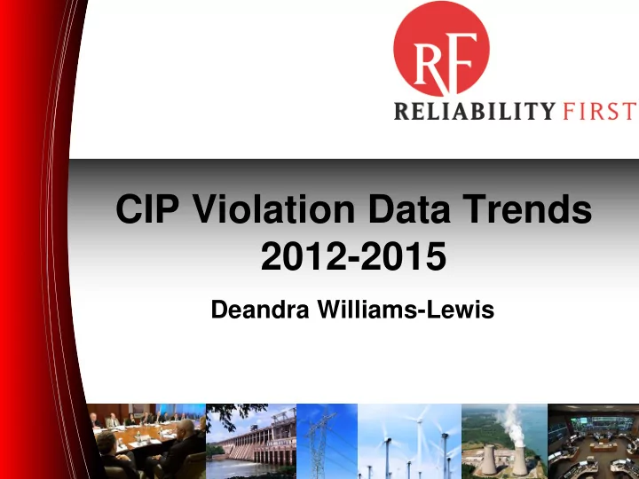 cip violation data trends 2012 2015