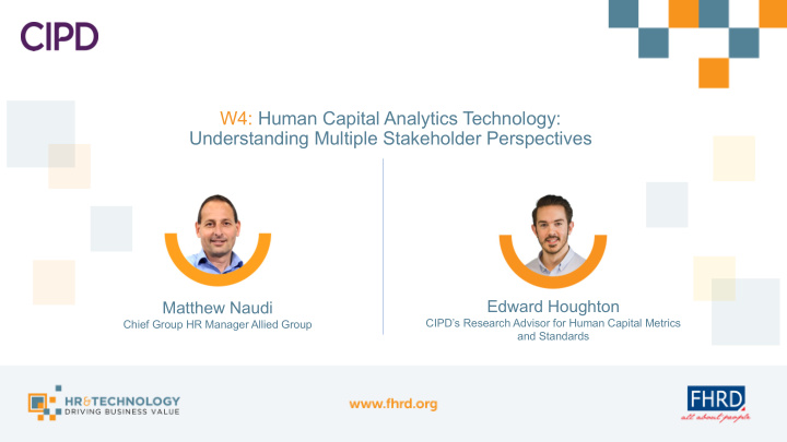 w4 human capital analytics technology understanding