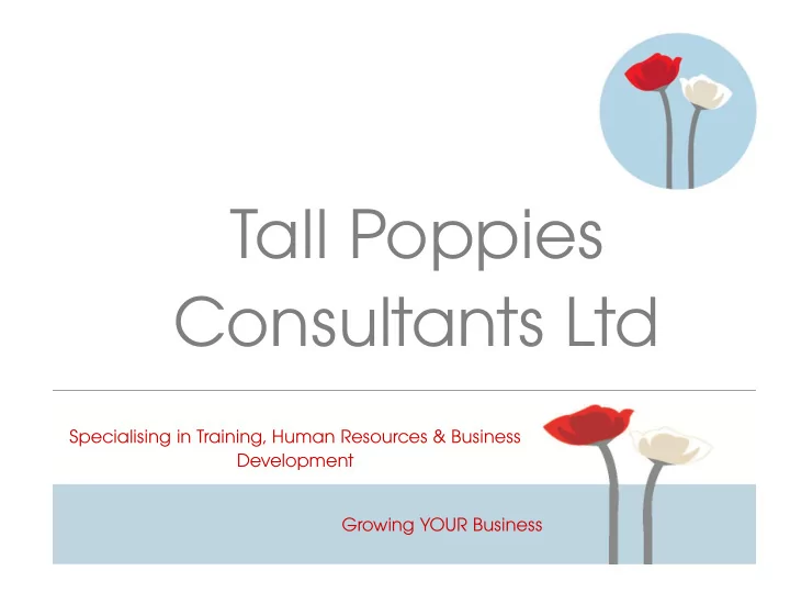 tall poppies consultants ltd