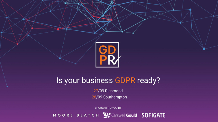 is your business gdpr ready