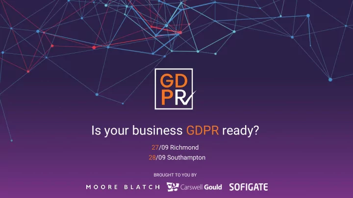is your business gdpr ready