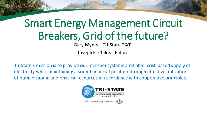 sm smar art energy y man anagement circuit