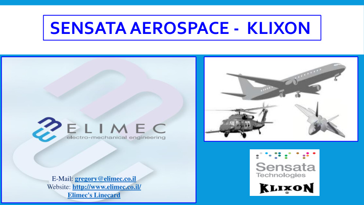 sensata aerospace klixon