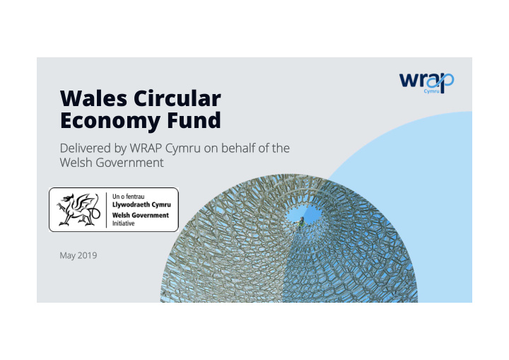 wales circular economy fund