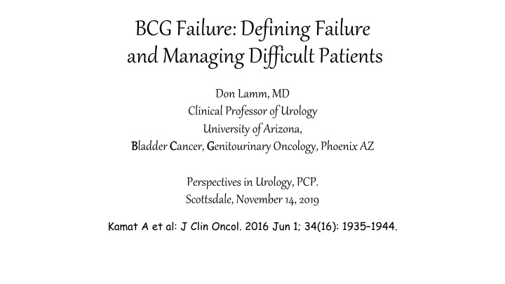 bcg failure defining failure and managing difficult