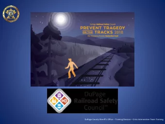 DuPage County Sheriffs Office  Training Division  Crisis Intervention Team Training  40