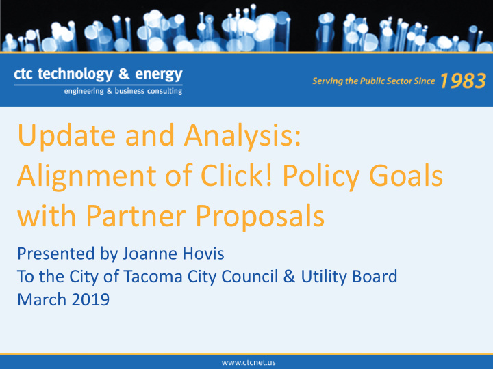 update and analysis alignment of click policy goals with