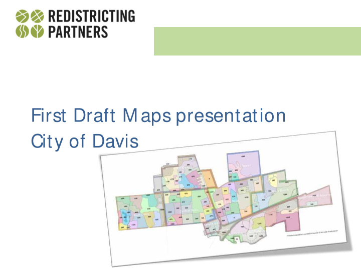 first draft m aps presentation city of davis traditional