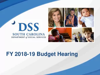 FY 2018-19 Budget Hearing  Recurring Budget Requests  FY18-19  Michelle H. Consent