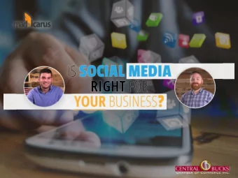 Overall Goals  Get To Know Each Social Media Platform  Identify Your Target Markets For