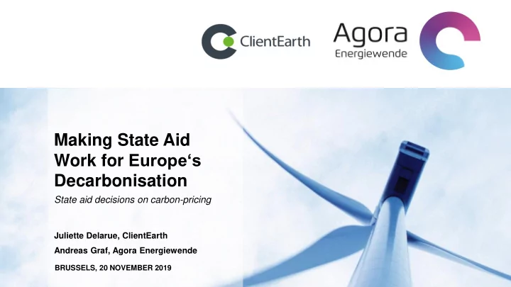 making state aid work for europe s decarbonisation