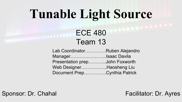 tunable light source