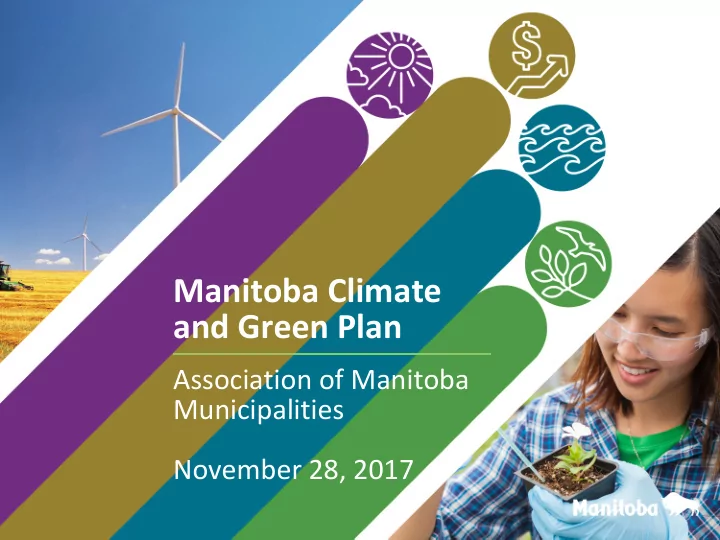 manitoba climate and green plan