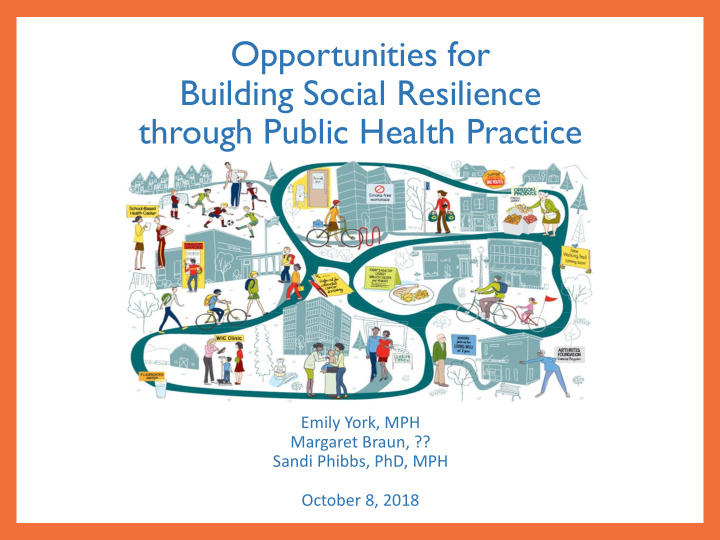 opportunities for building social resilience through