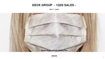 ANNEXES  Social Responsibility Comes First  1 SOCIAL RESPONSIBILITY SOCIAL RESPONSIBILITY IS ONE OF