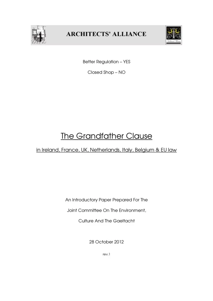 the grandfather clause