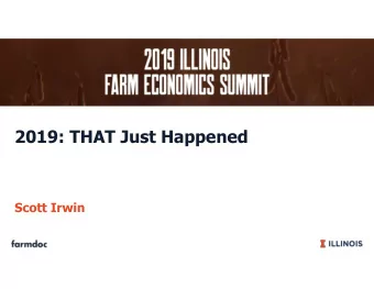 2019: THAT Just Happened  Scott Irwin  Daily Closing Price for the November 2019 Soybean  Futures