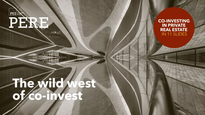 the wild west of co invest