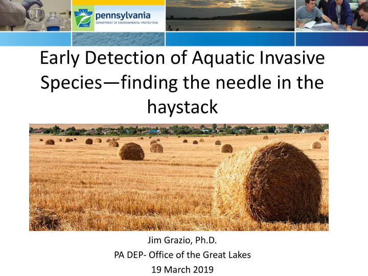 early detection of aquatic invasive