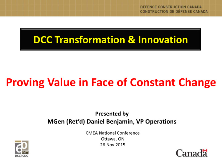 proving value in face of constant change