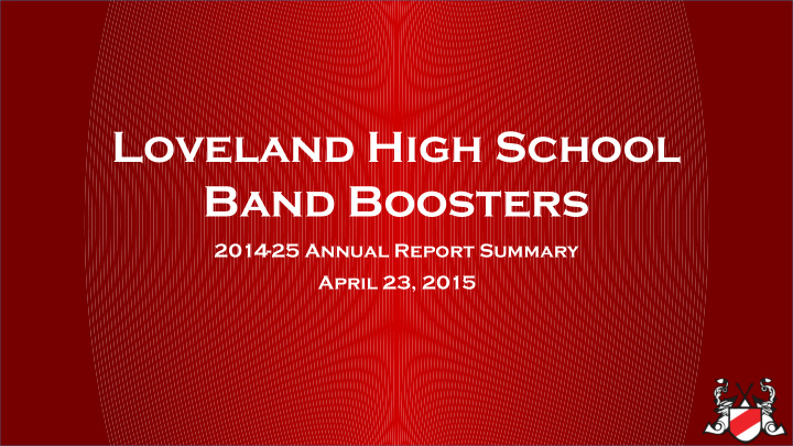 loveland high school band boosters