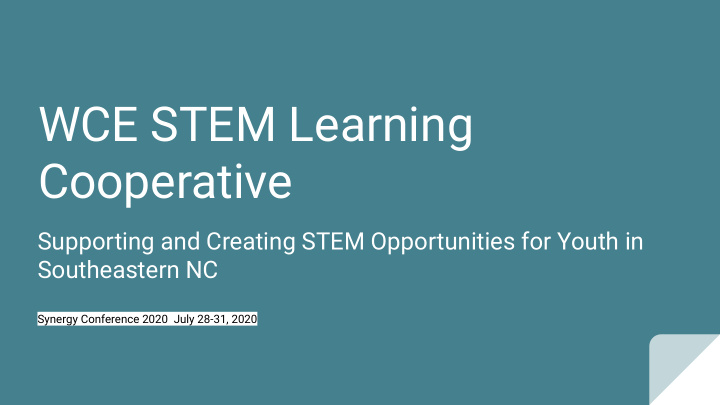 wce stem learning cooperative