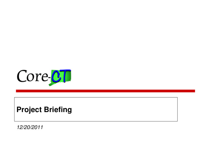 project briefing