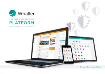PLATFORM  that adapts to your needs  Technical documentation  Designed in France, Whaller is a