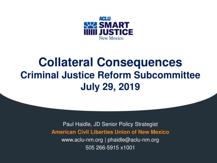 collateral consequences