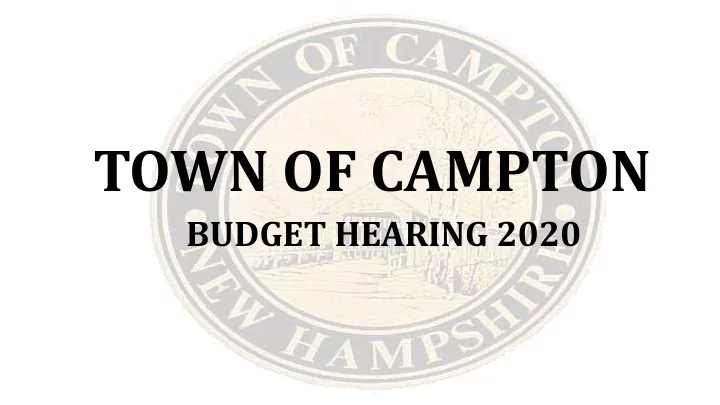 town of campton