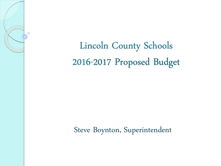 2016 2017 proposed budget