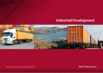 Industrial Development  Industrial Overview  Ngi Tahu Property is one of the largest  PAST