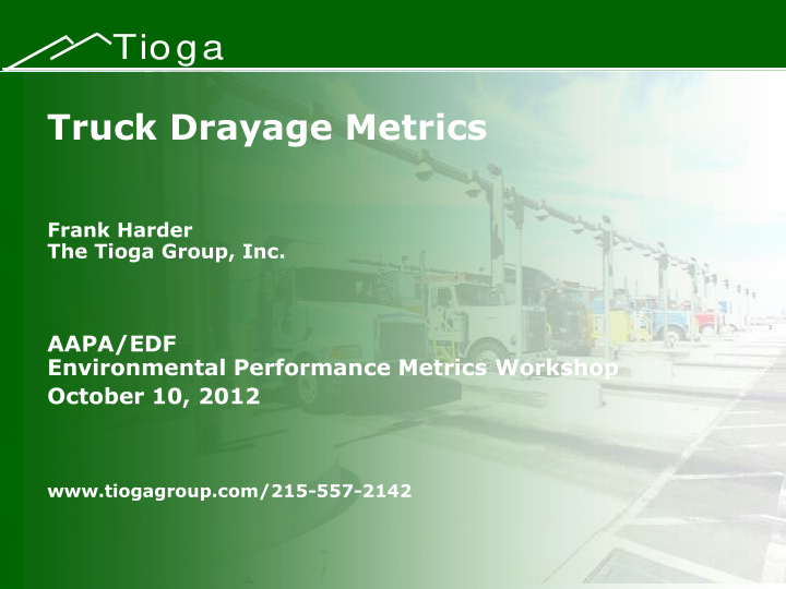 marine terminal data