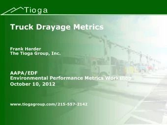 Marine Terminal Data Tioga  Available marine terminal data  Volume  Transaction
