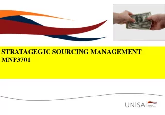 100  Short  overview  Study unit one  Strategic purchasing : is the process of planning