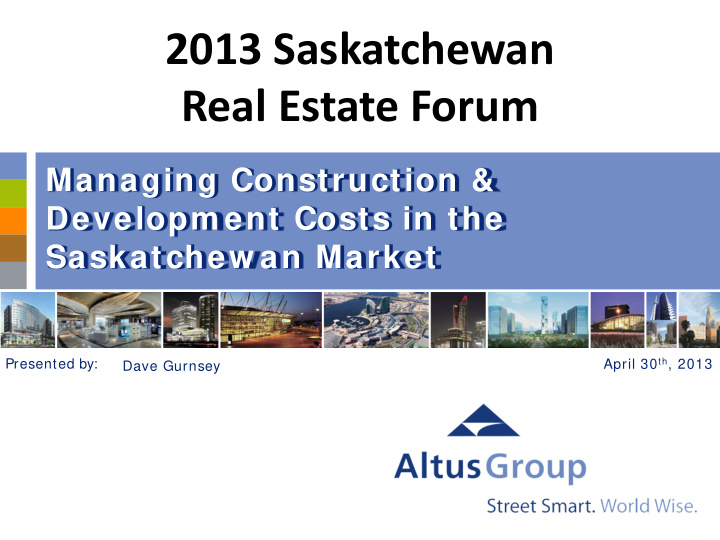 2013 saskatchewan real estate forum