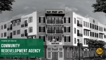 COMMUNITY  REDEVELOPMENT AGENCY  EASTSIDE INFRASTRUCTURE PROJECT  CONCEPTUAL PLAN  For years, the