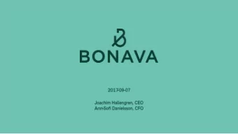 2. Our market  3. Our operations  4. Financials  5. Financing strategy  6. Commercial paper