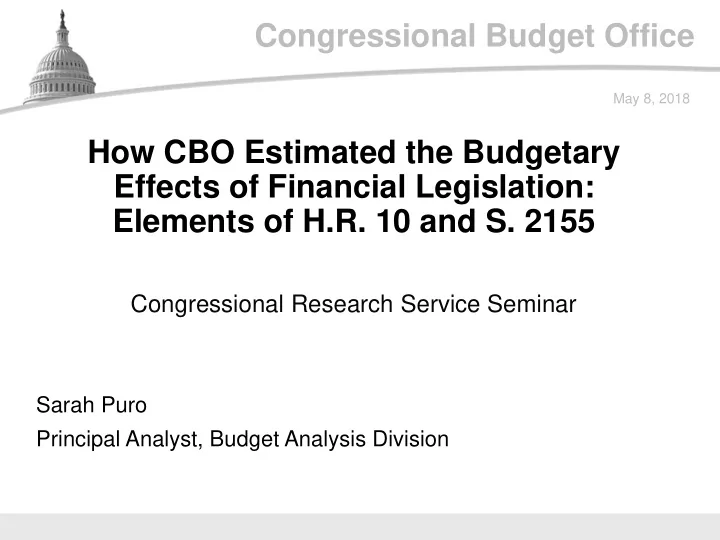 congressional budget office