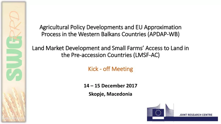 agric ricult ltural l poli licy develo lopments and eu