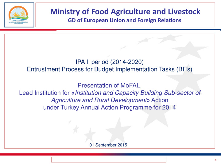 ministry of food agriculture and livestock