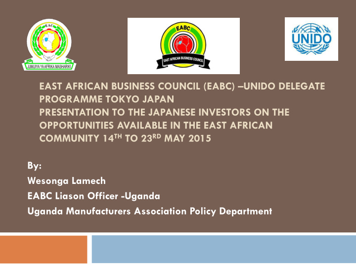east african business council eabc unido delegate